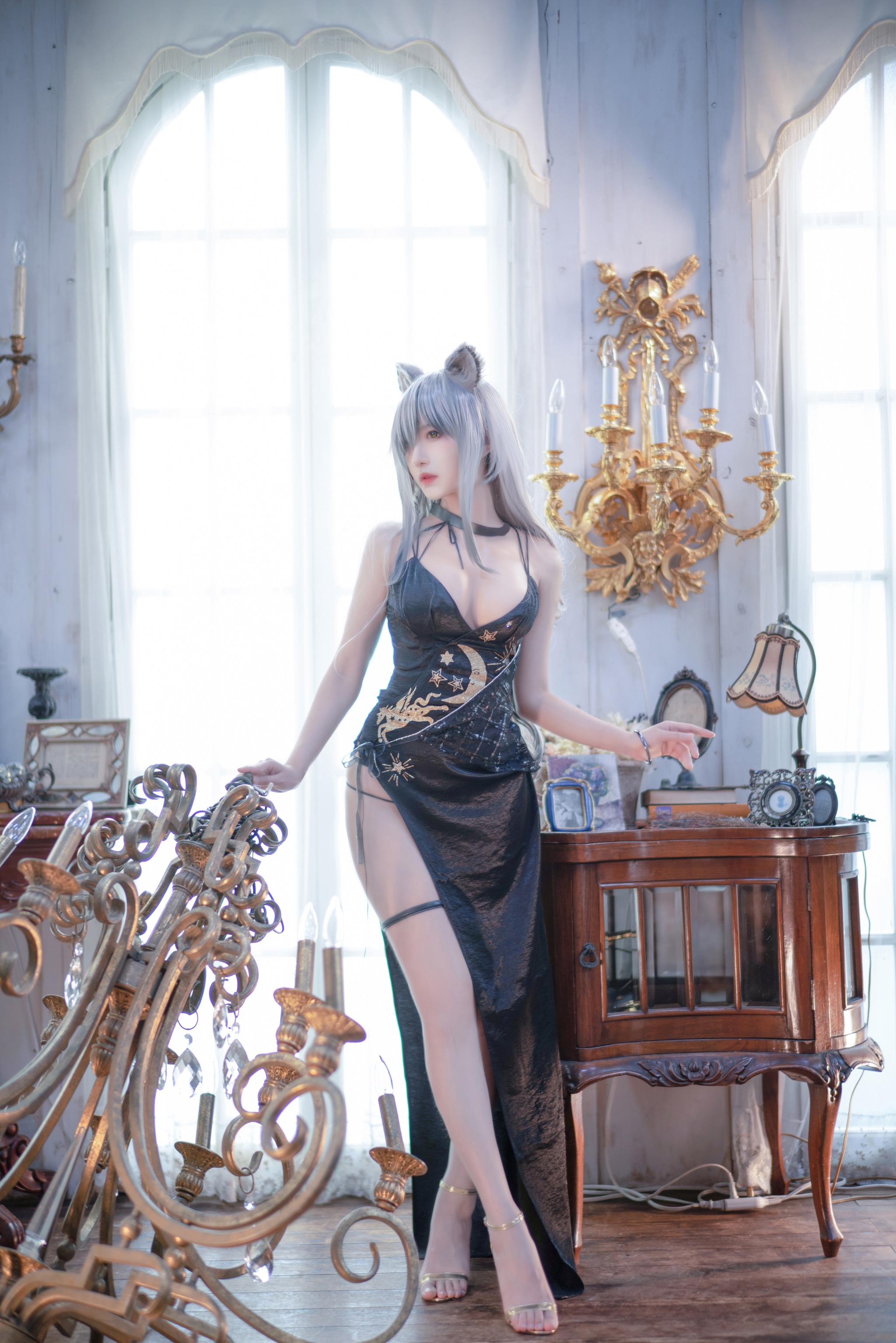 图片[1]-Shika小鹿鹿 – NO.098 明日方舟 黑[15P]-XikXak